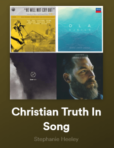 Spotify Playlist - Christian Music in Song